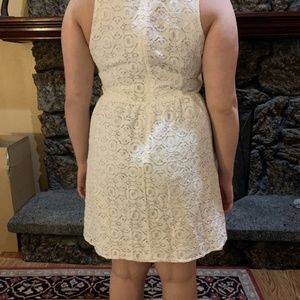 Nicole Dresses - Lovely White Lace V Neck Summer Dress Sz 12/14 Nicole Dresses - Lovely White Lace V Neck Summer Dress Sz 12/14
